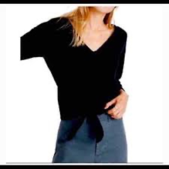 Madewell Textured Cotton Tie Top - Picture 2 of 11